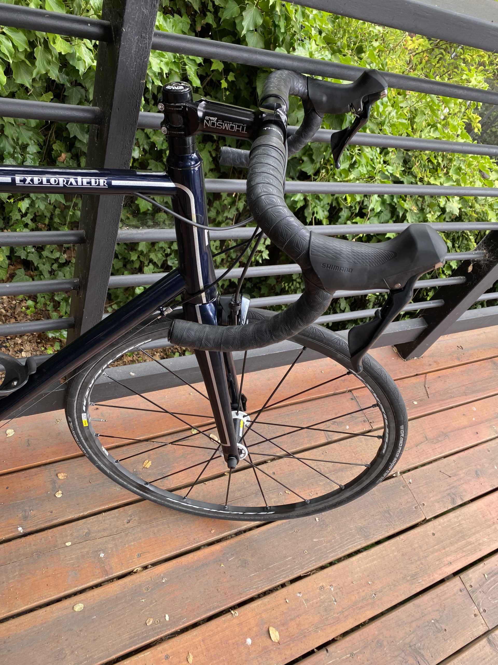 Custom 57 - 59cm-ish lightweight full-size travel bike (Explorateur) - with case!
