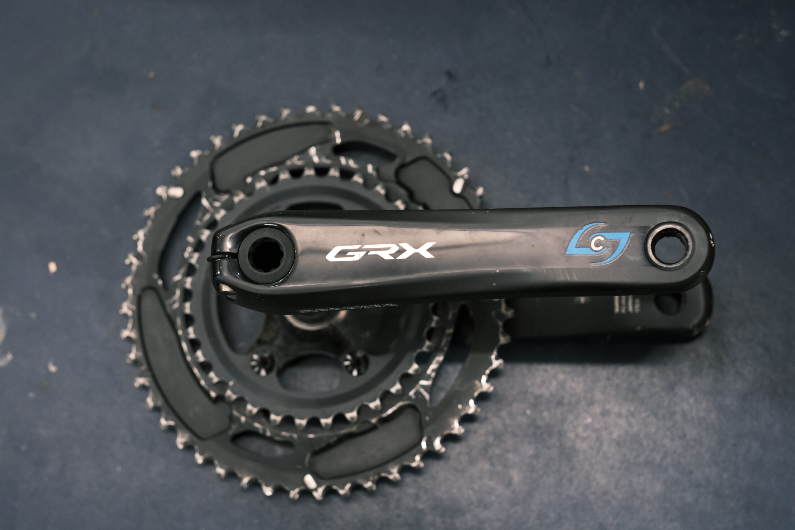 Shimano GRX FC-RX810-2 Crankset with Stages left side power meter, 48/31