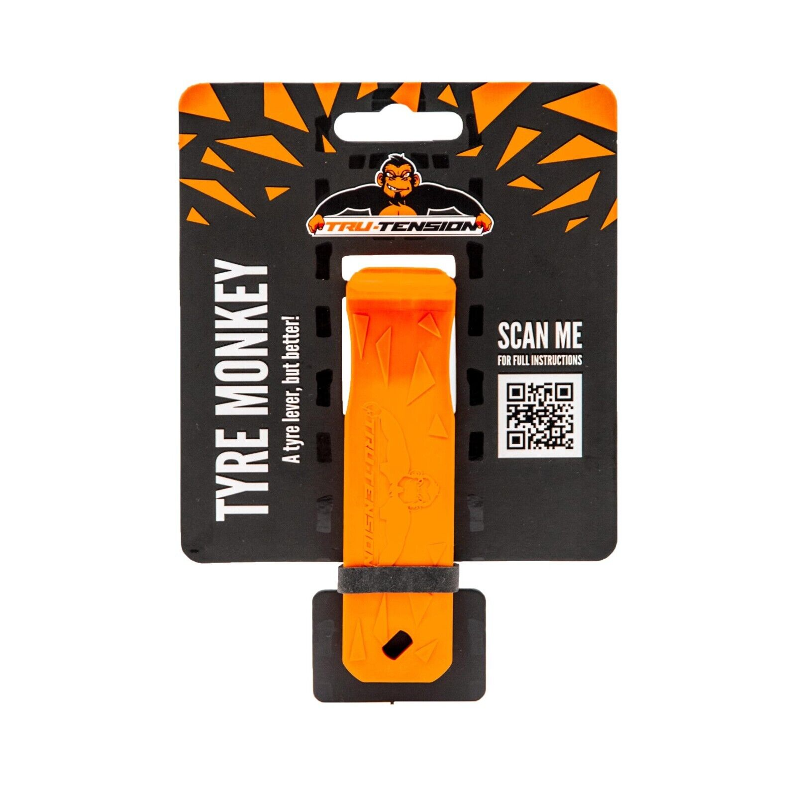 Tru-Tension TYRE MONKEY - Ideal lever for TUBELESS & TIGHT FITTING Bike Tyres