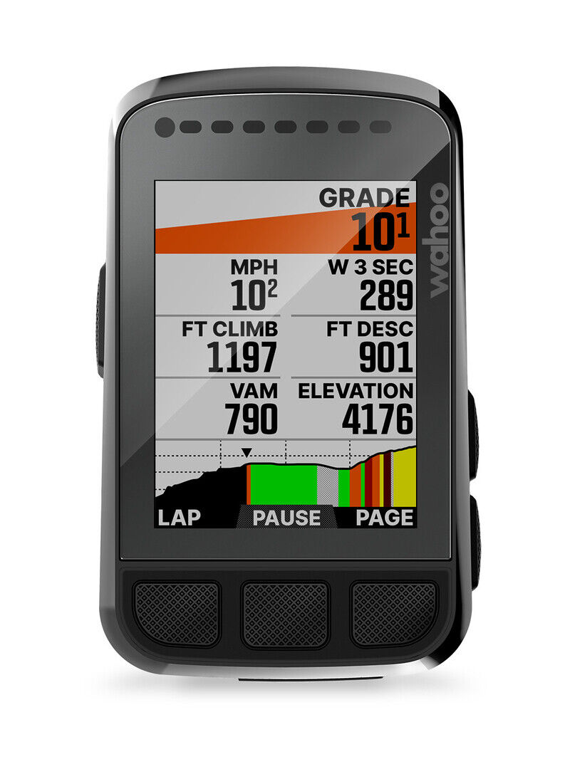 Wahoo Elemnt Bolt V2 Bike GPS Strava Summit Climbing 64-Colour