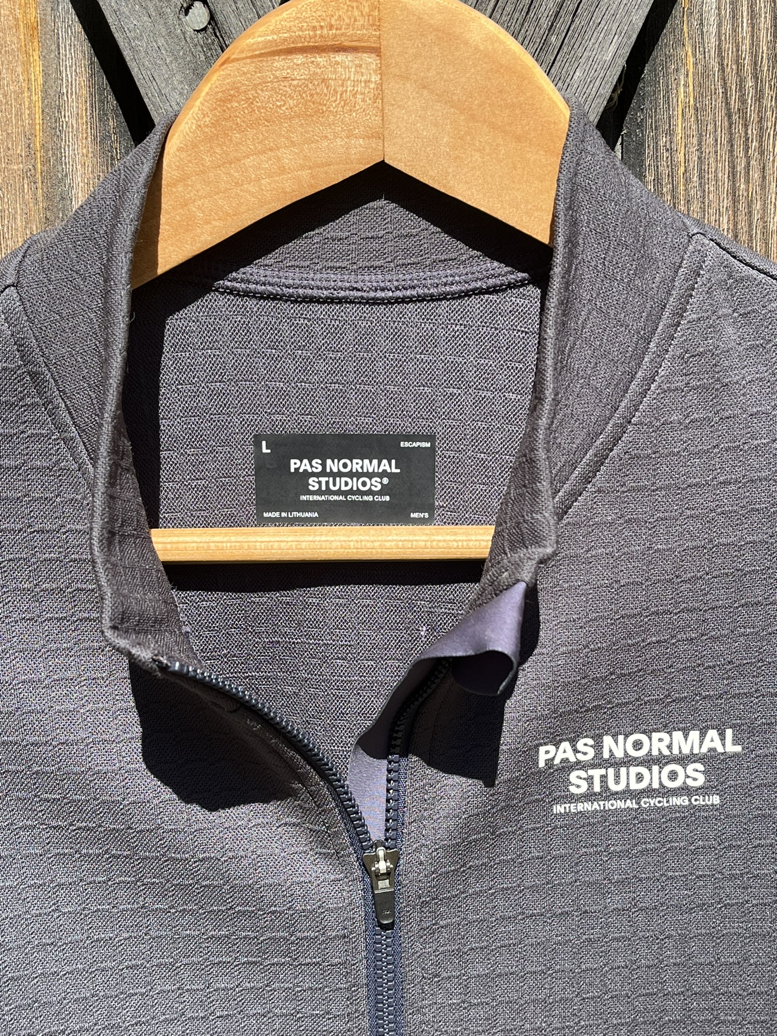 Pas Normal Escapism Wool Long Sleeve Jersey — Steel
