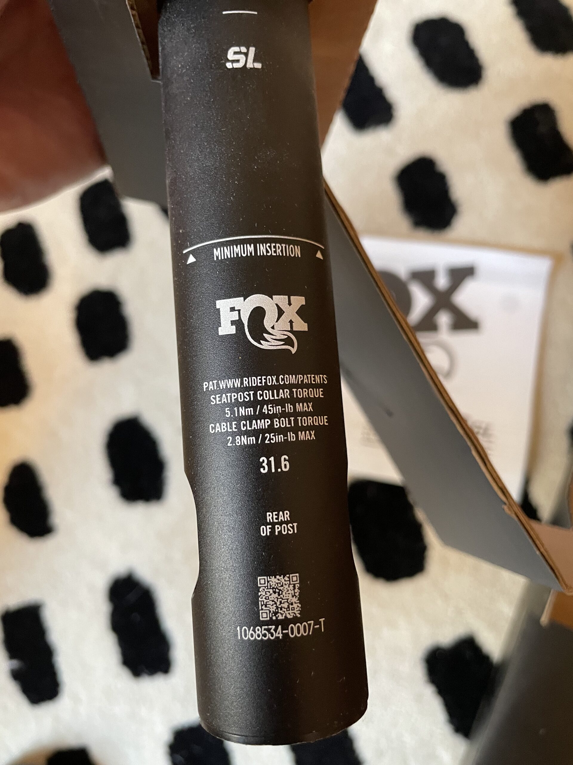 Fox Transfer SL Factory seatpost, new in box, 31.6mm, 150mm Travel