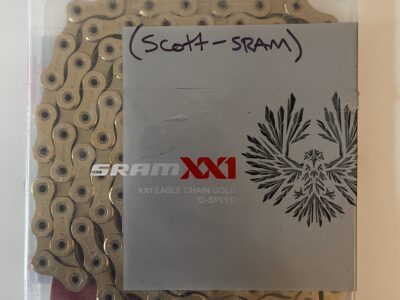 SRAM XX1 Eagle 12-speed chain, gold finish, new in package