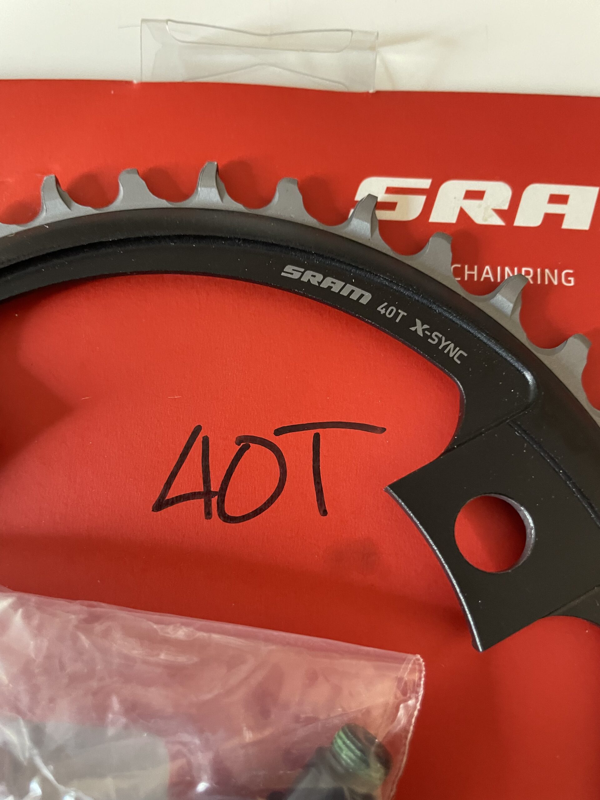 SRAM AXS X-Sync 40t chainring, for 1x12 gravel/cx, brand new, 107bcd 4-bolt asymmetrical with hardware