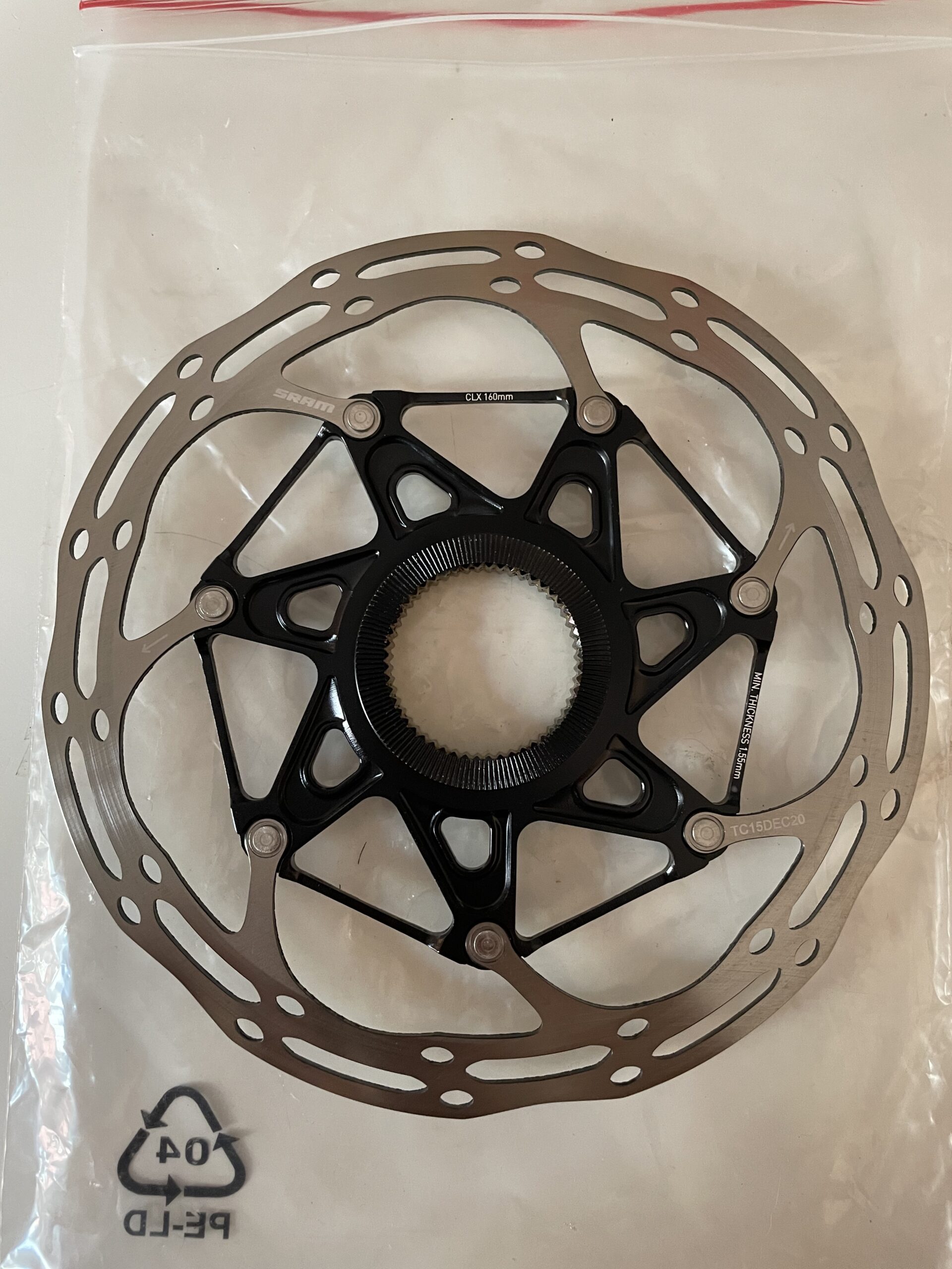 SRAM CenterLine X disc rotor, 160mm, Centerlock, like new