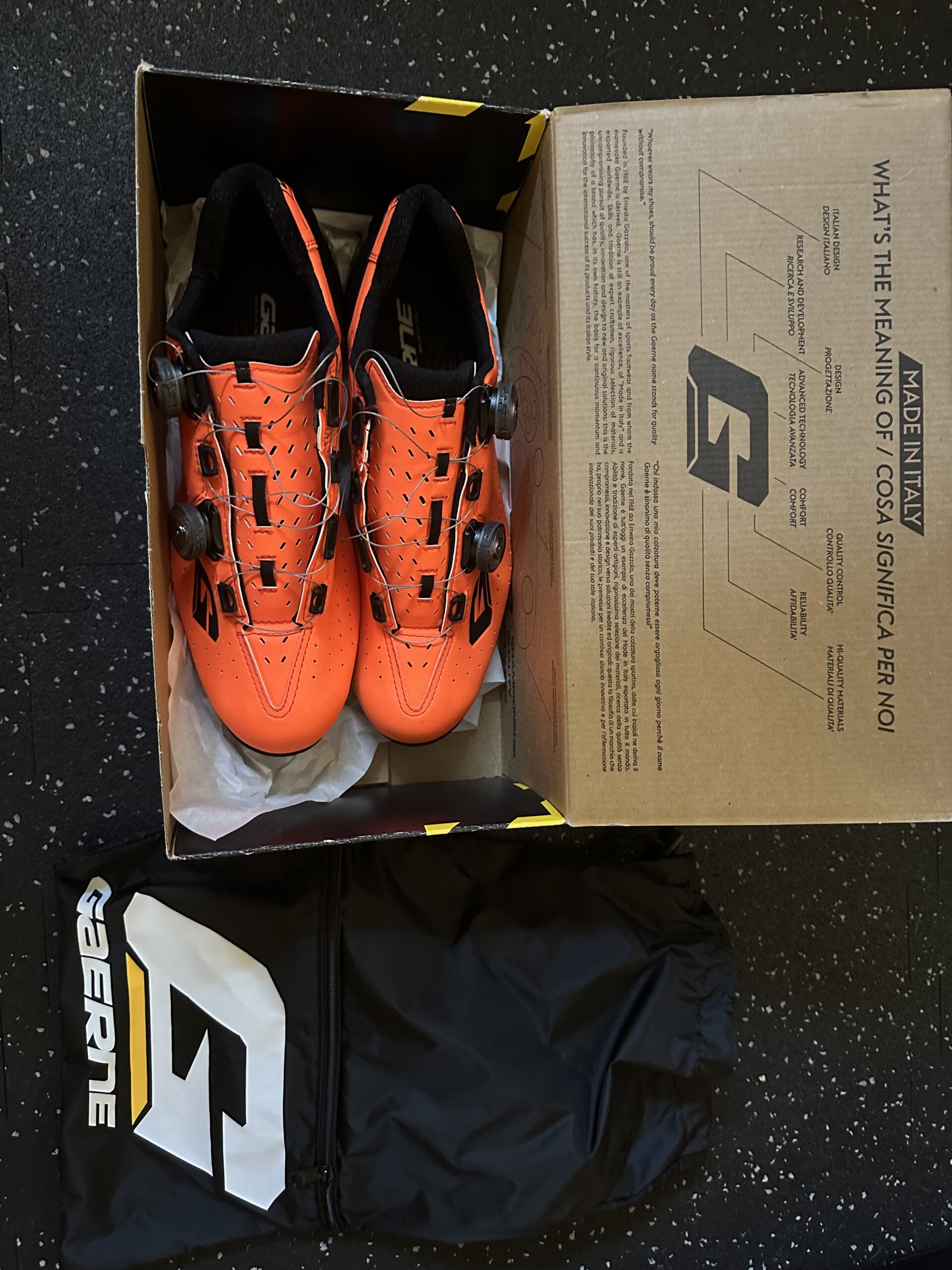 Gaerne Carbon Stilo+ SPD-SL Road Shoes Orange EU 44