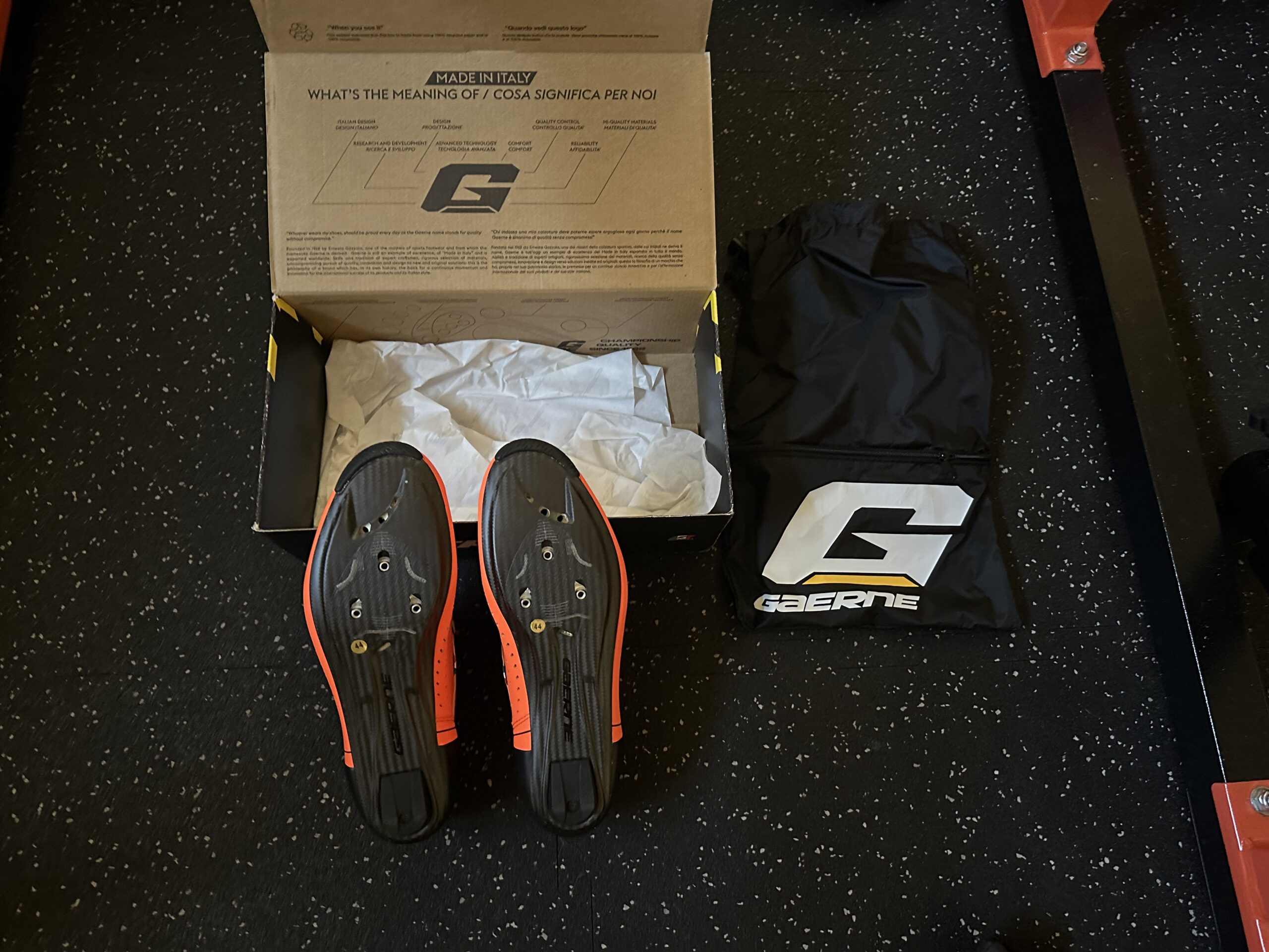 Gaerne Carbon Stilo+ SPD-SL Road Shoes Orange EU 44