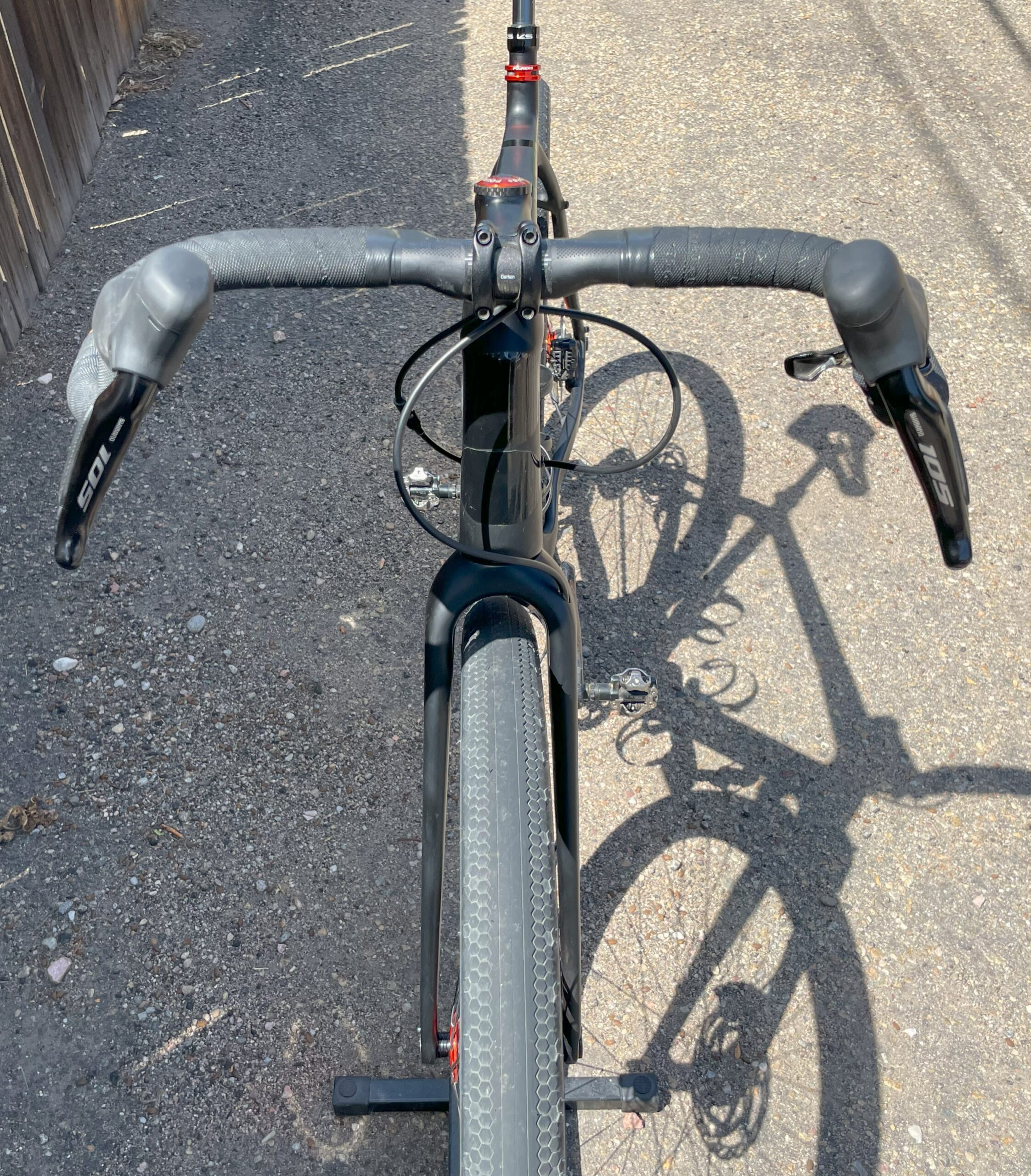 Carbon gravel bike with Di2, power meter, dropper post