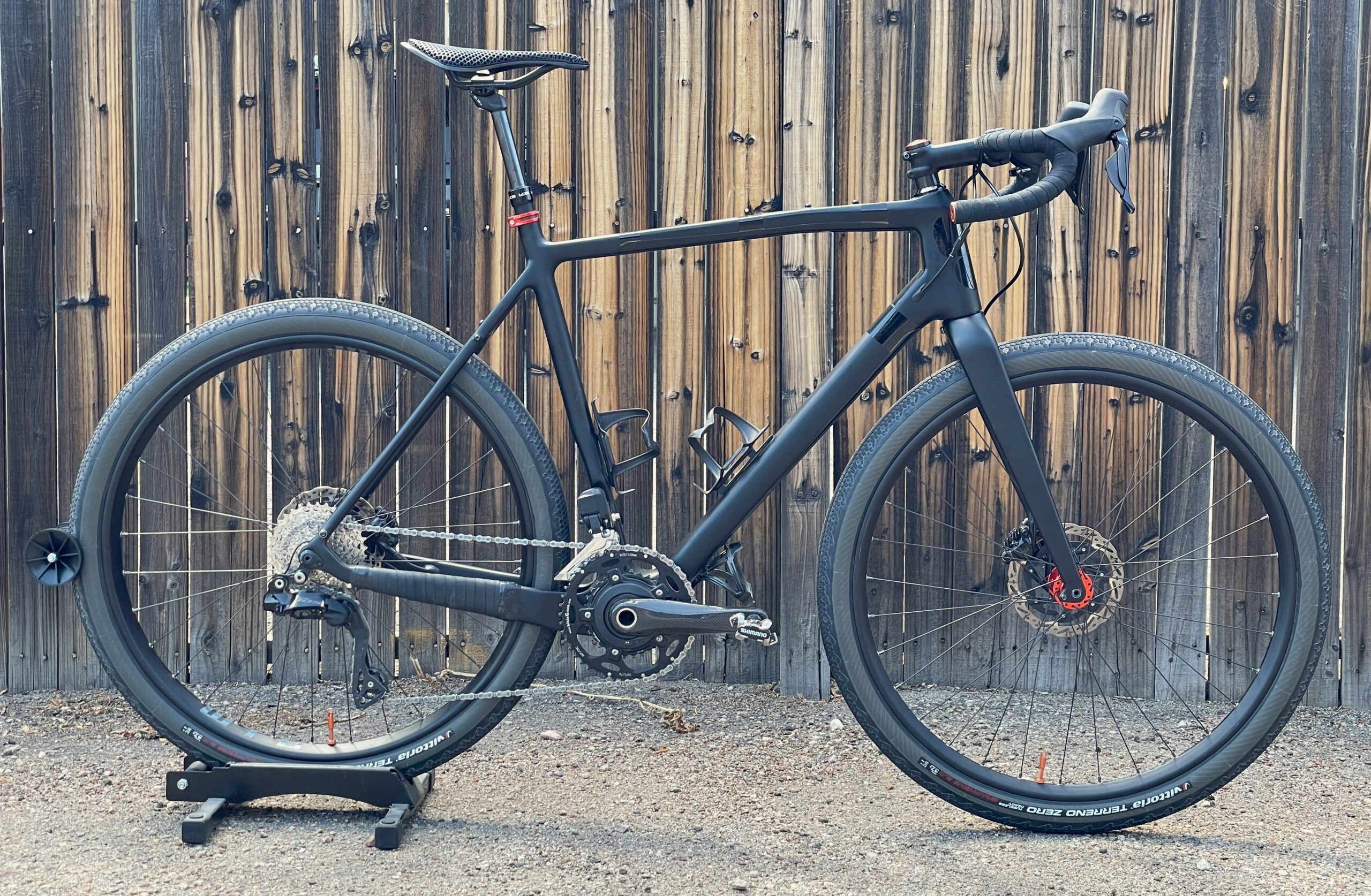 Carbon gravel bike with Di2, power meter, dropper post