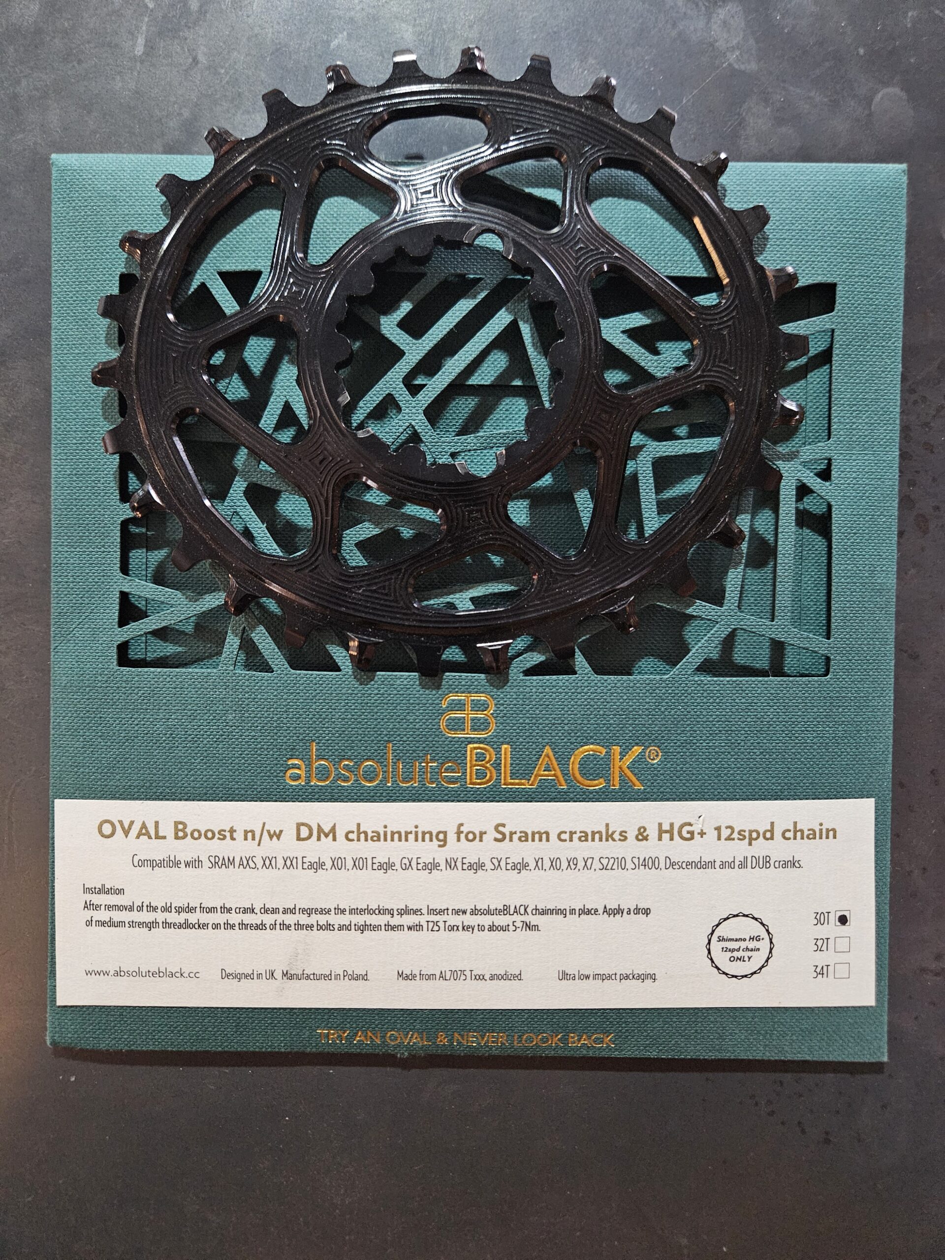 absoluteBLACK Oval Direct Mount Chainring