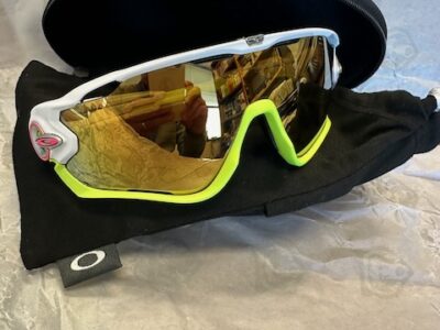 Custom Oakley JawBreaker Fire Iridium Lenses