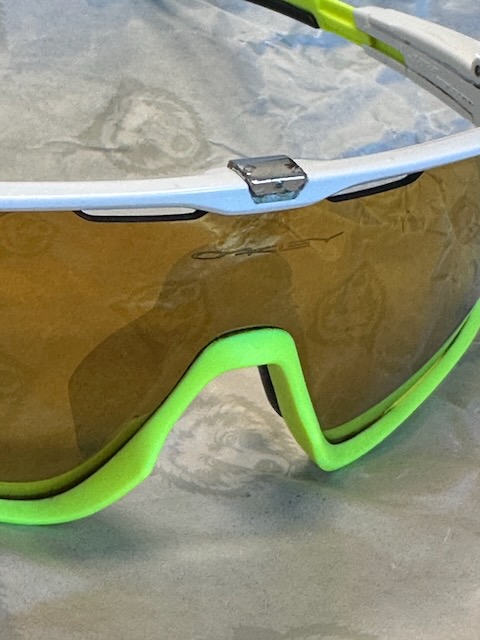 Custom Oakley JawBreaker Fire Iridium Lenses