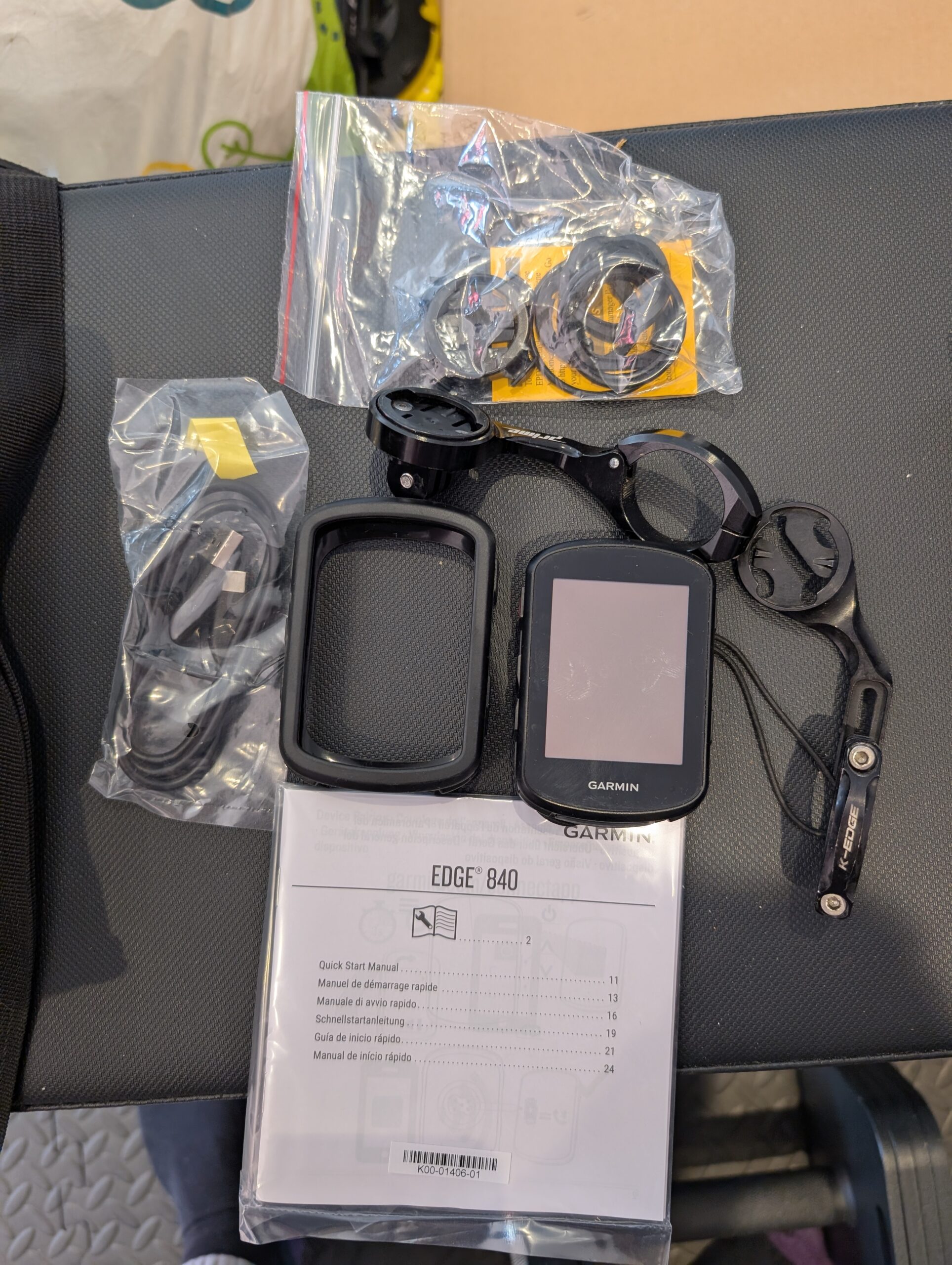 Garmin edge 840, case, out front mounts