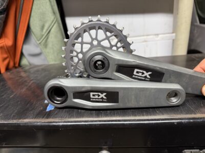 SRAM GX EAGLE TRANSMISSION DUB CRANKSET Absolute Black oval chainring 12 speed