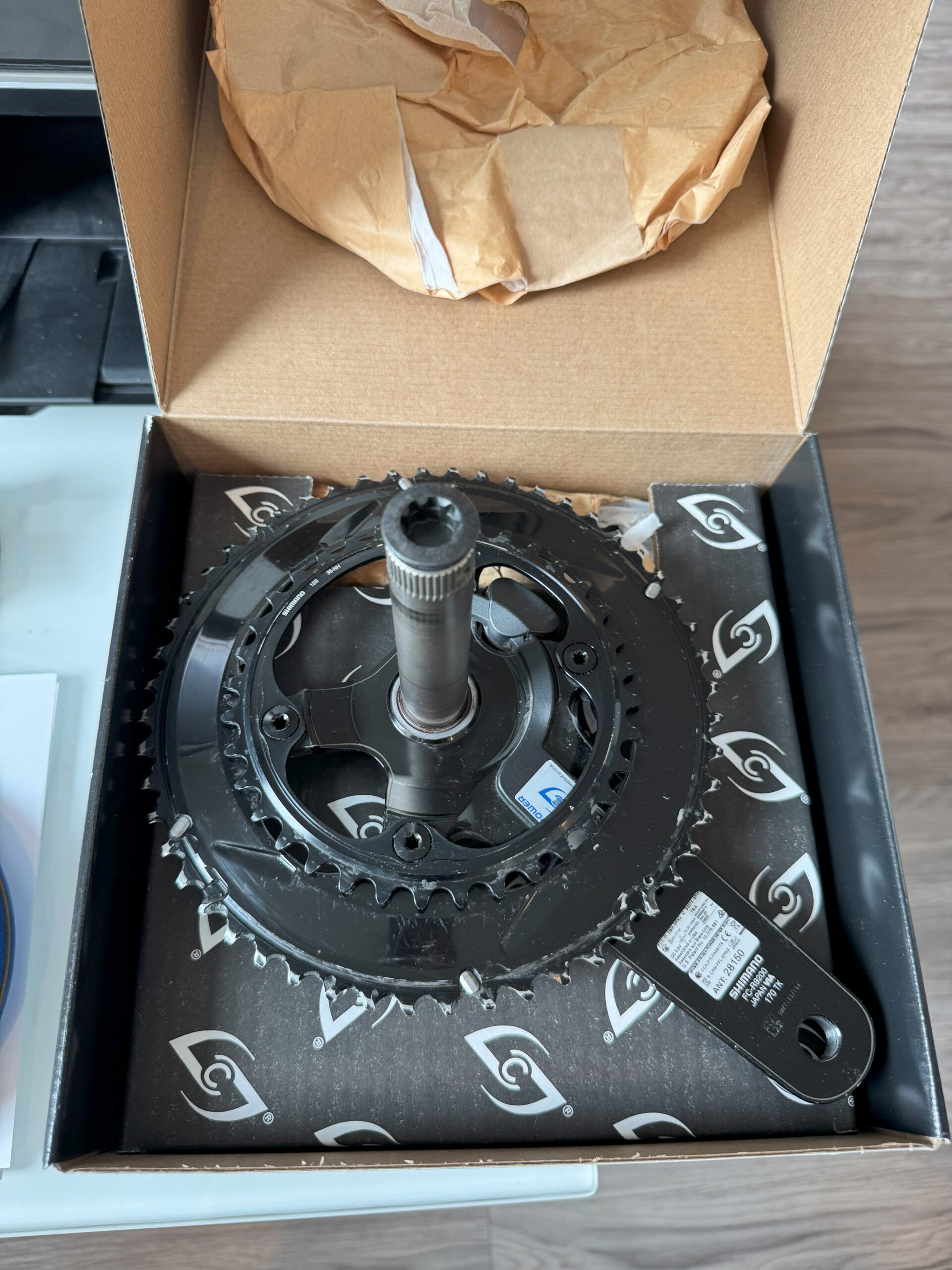 Stages Dual sided Power Meter on Shimano Dura Ace R9200 52/36 170mm cranks