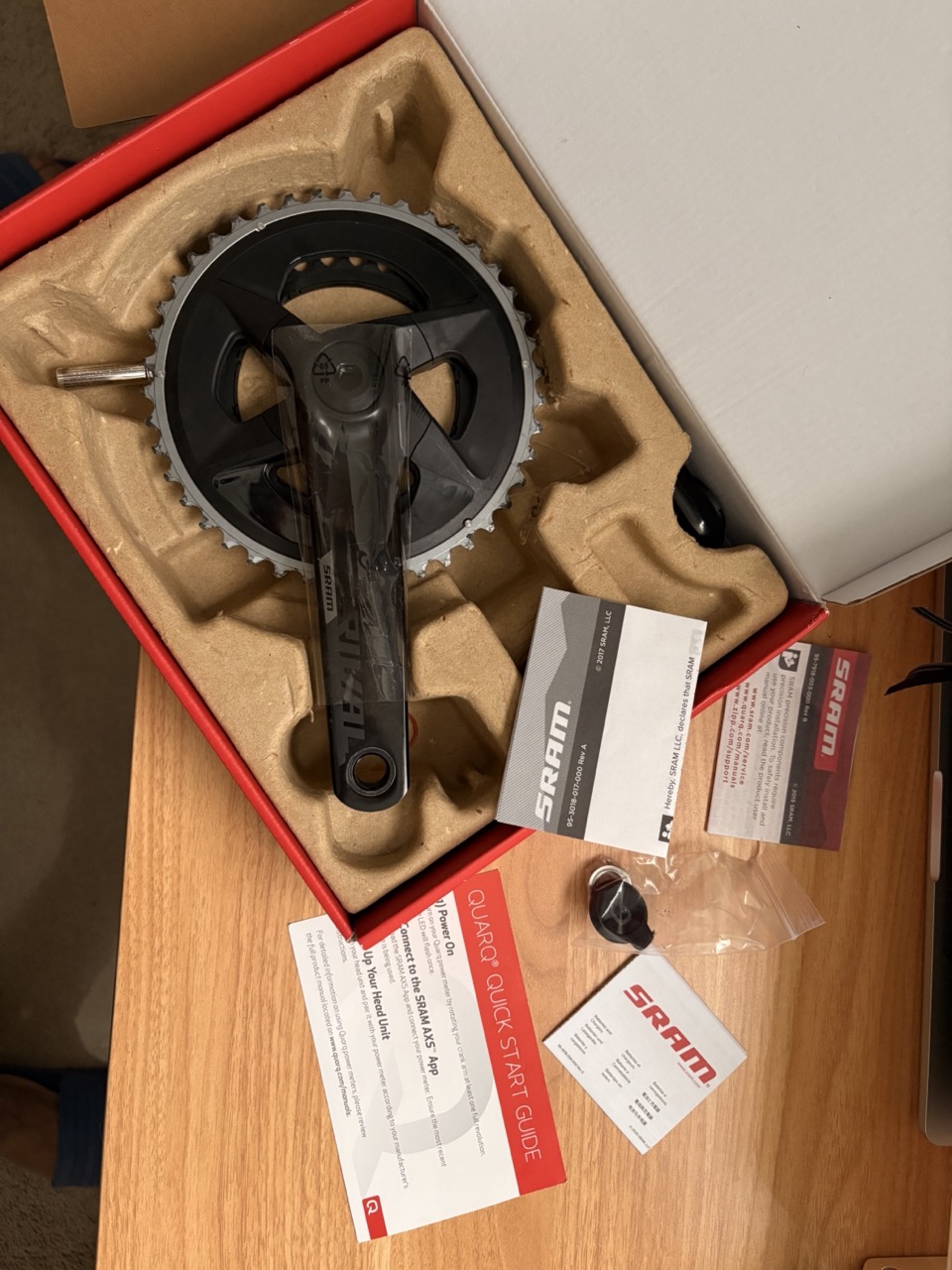 SRAM Rival DUB Wide 2X Power Meter Crankset - 43-30 - 165mm