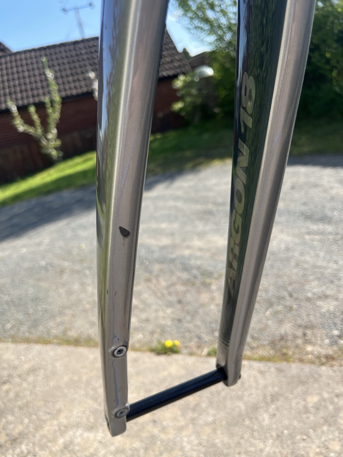 Argon 18 Gallium disc - Large - Frameset, BB, axles & seatpost only.