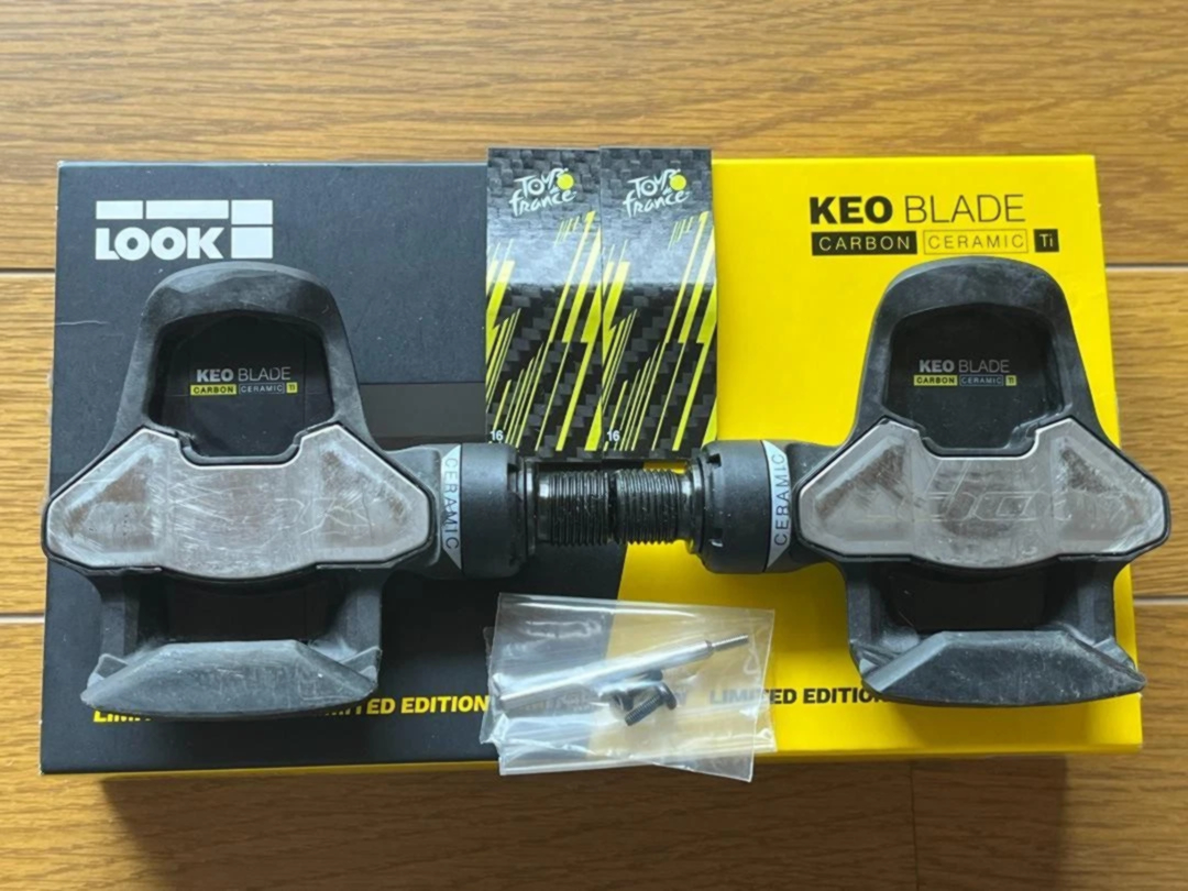 look keo blade carbon titanium ceramic pedals