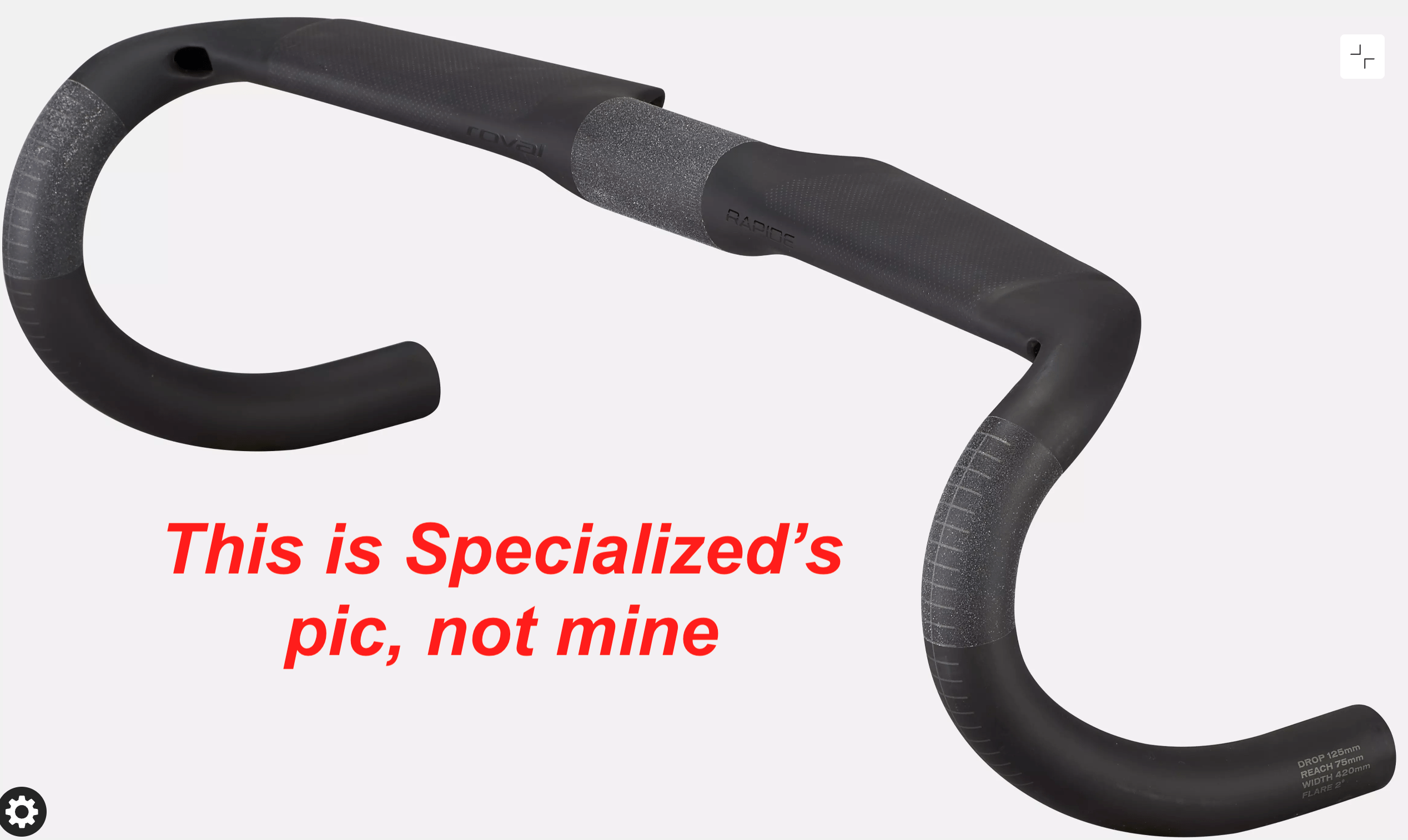 Roval Rapide Handlebar, carbon, 40 cm