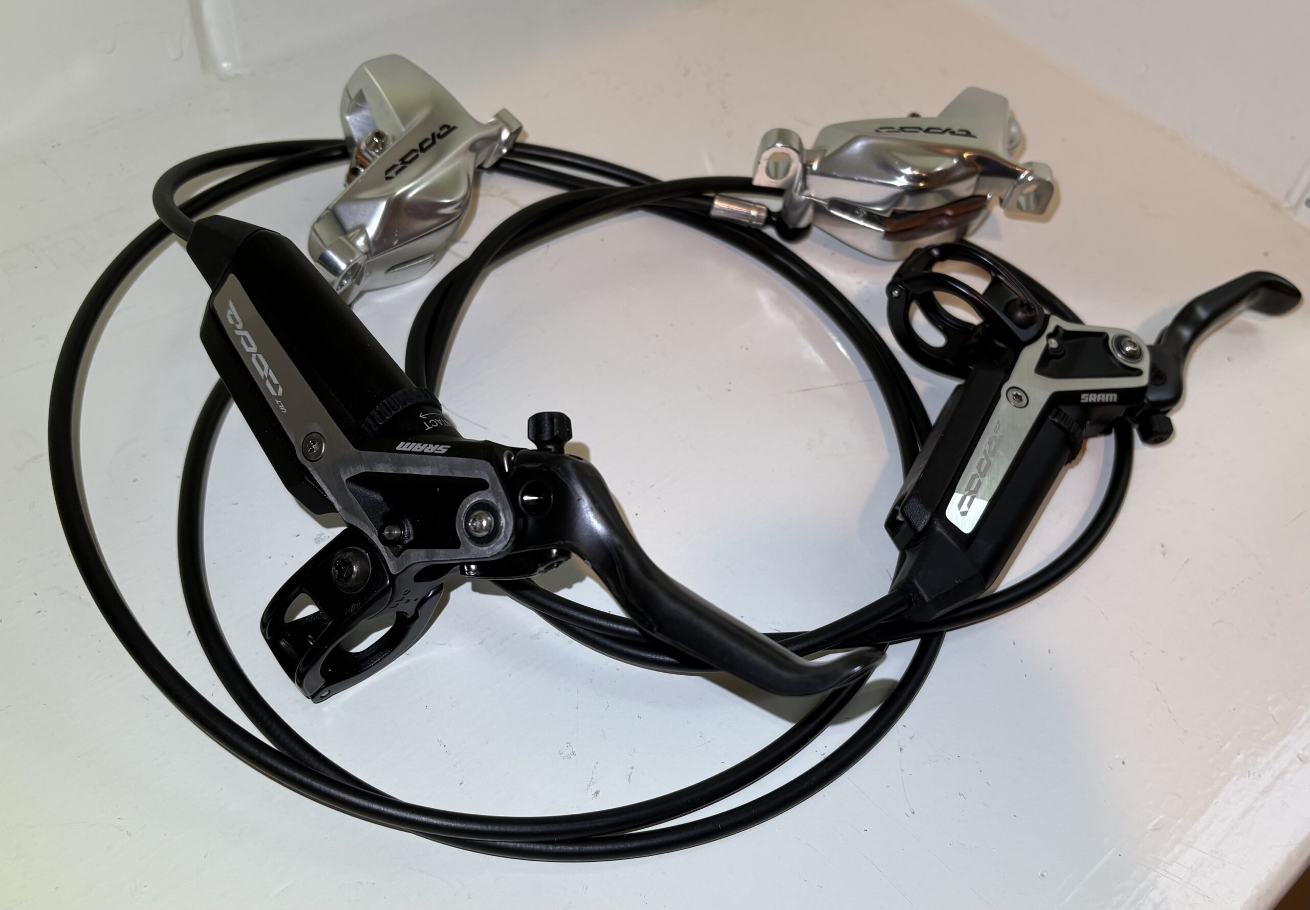 SRAM Code Ultimate Stealth Brakes - New, Take Off - F/R Set