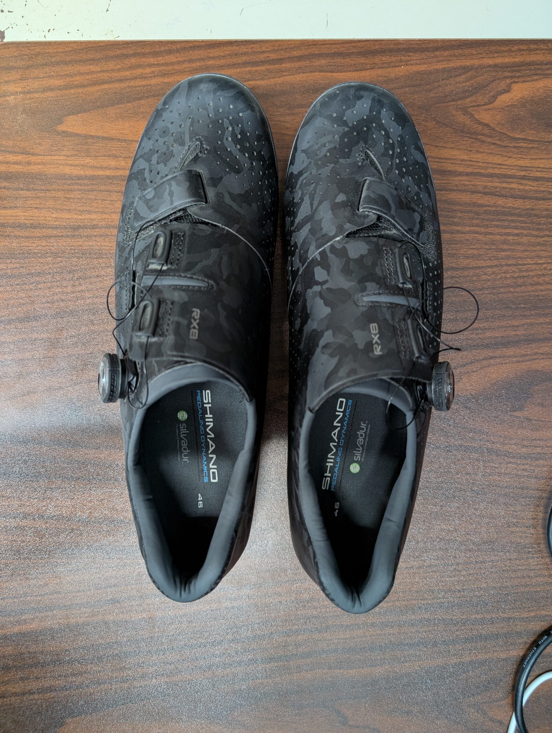 Shimano RX8 SPD shoes, black, size 46