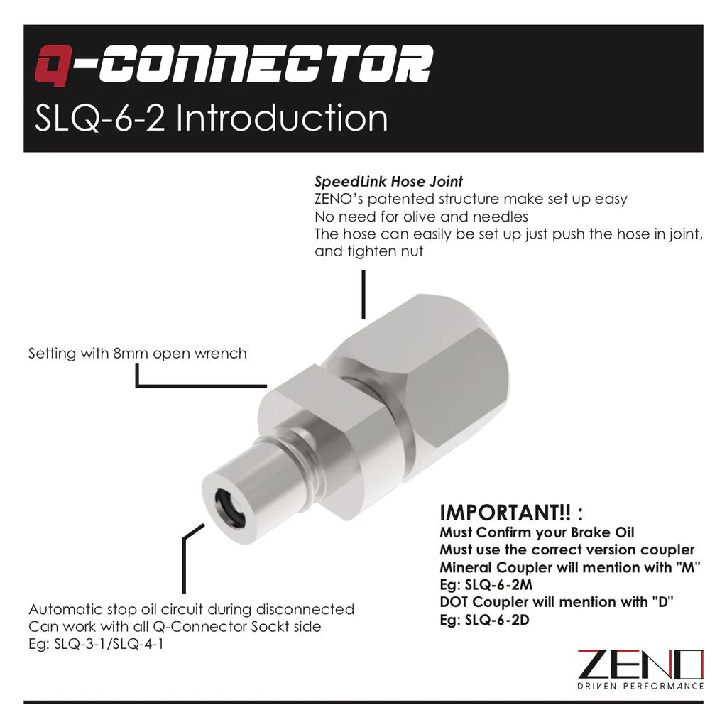 Zeno Q-Connector SpeedLink 2.3mm Pin Side Only