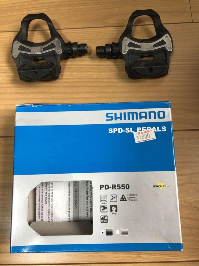 Shimano PD-R550 SPD-SL Road Bike Pedals-Used