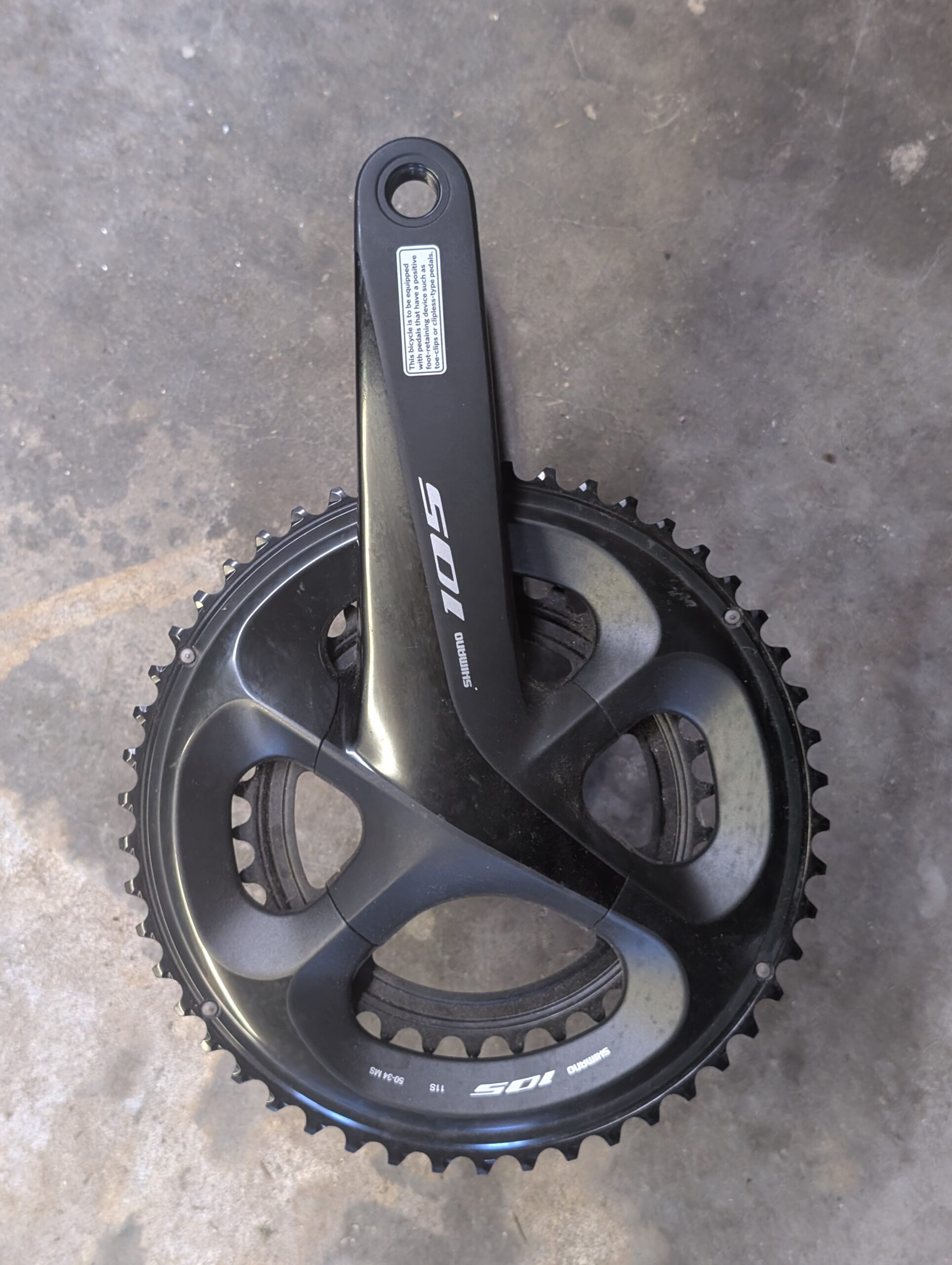 Shimano 105, R7000 crank set, 11s, 175mm, 50/34