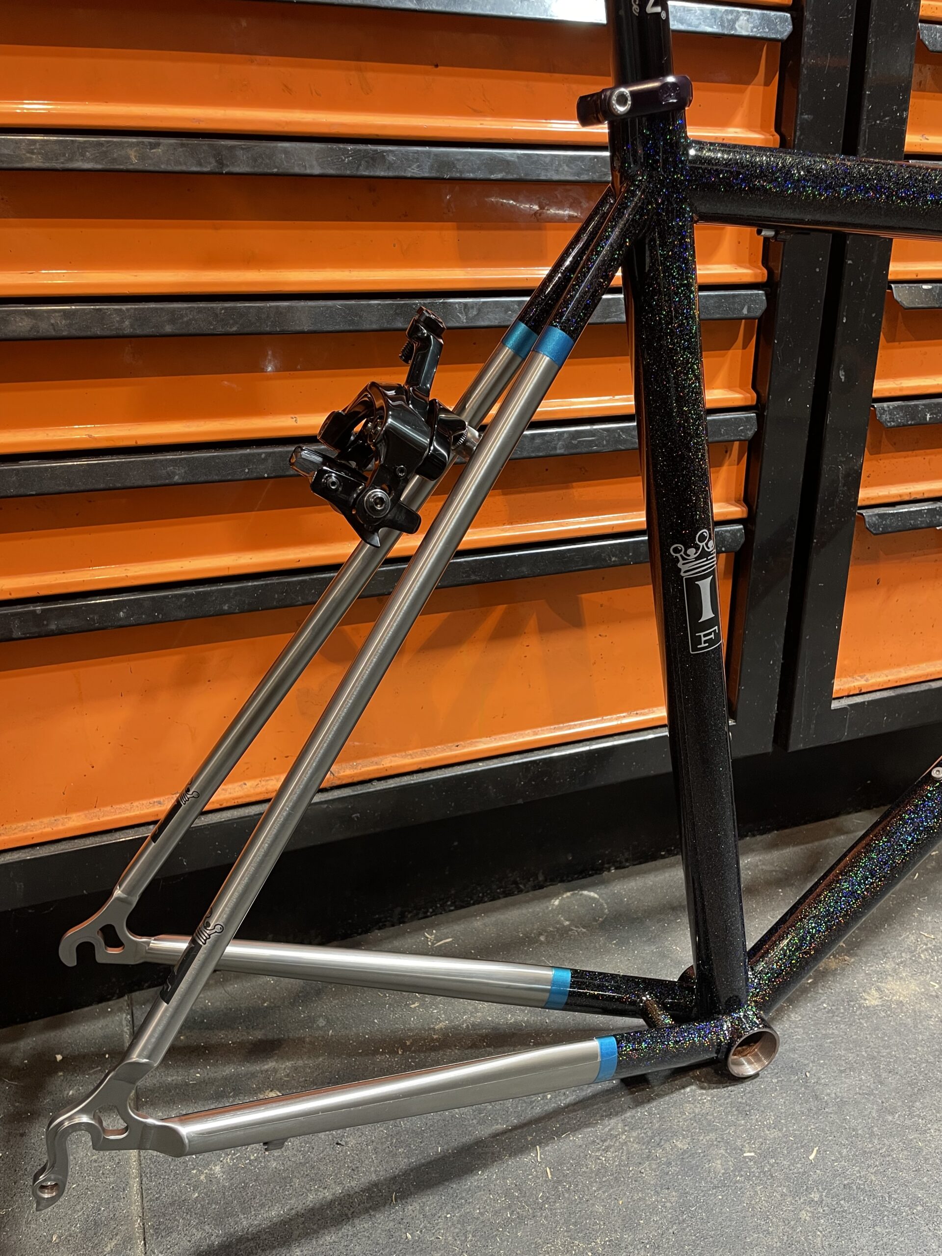 Independent Fabrication Titanium Crown Jewel frame and fork