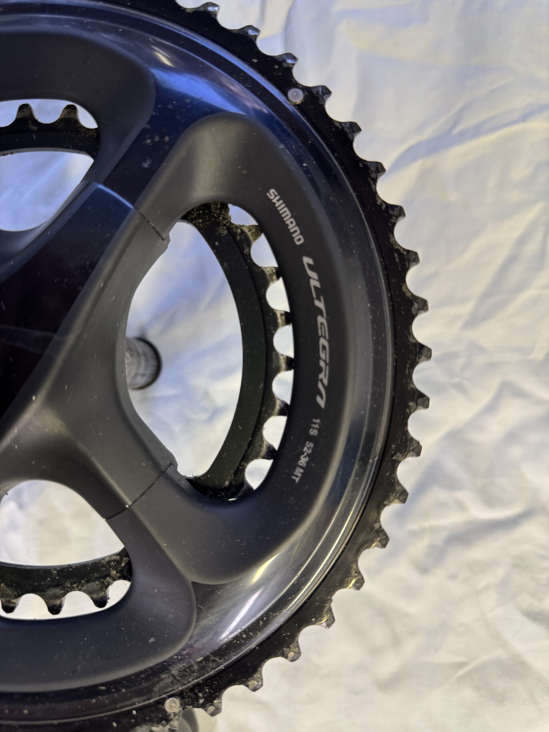 Used Ultegra 11 Speed 52/36 175mm Crankset with Near New 52 Tooth Chainring
