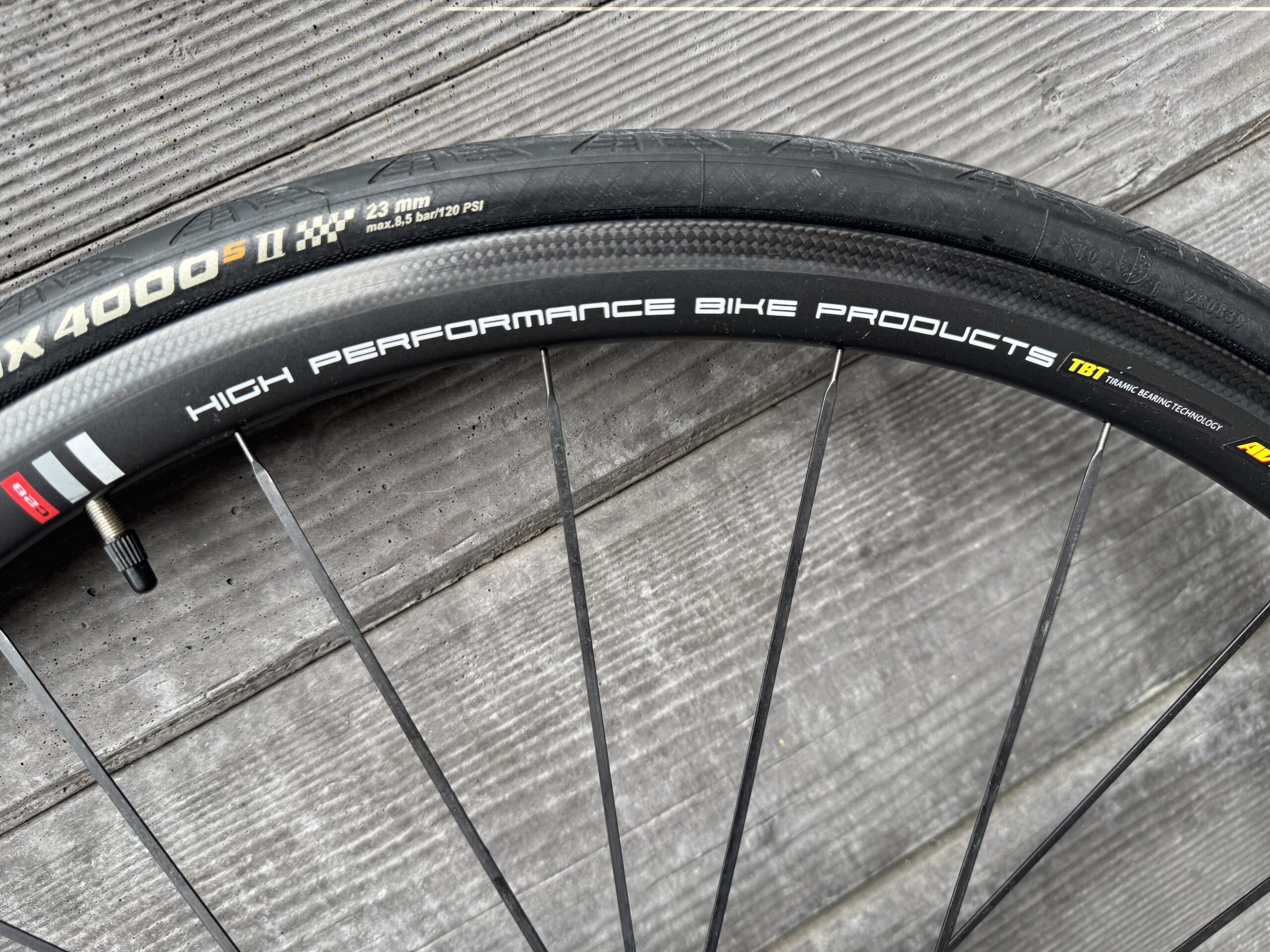 Pair of Token Tk-C-28 Carbon Clincher Wheels with Cassette, Tyres and Tubes