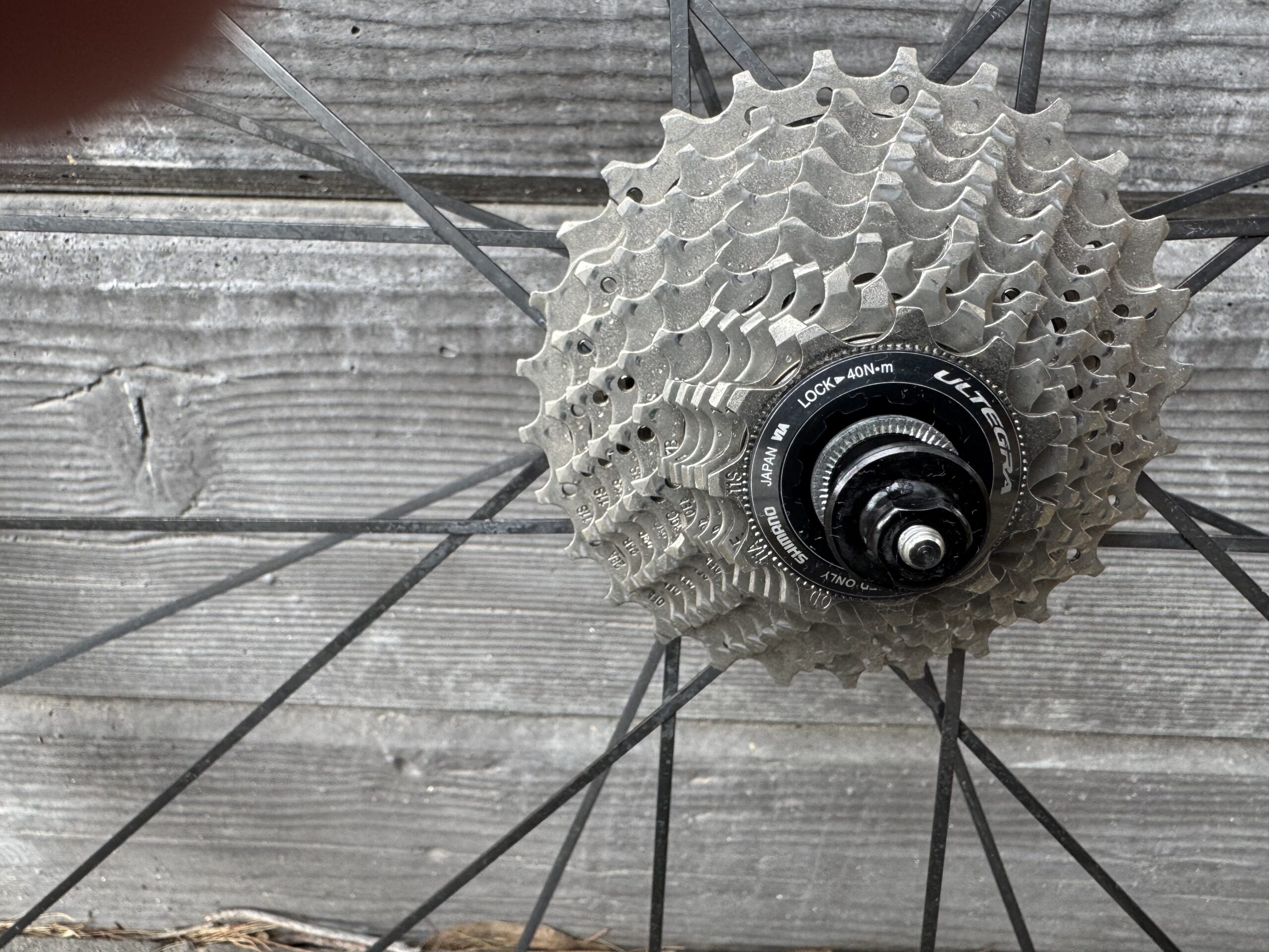 Pair of Token Tk-C-28 Carbon Clincher Wheels with Cassette, Tyres and Tubes