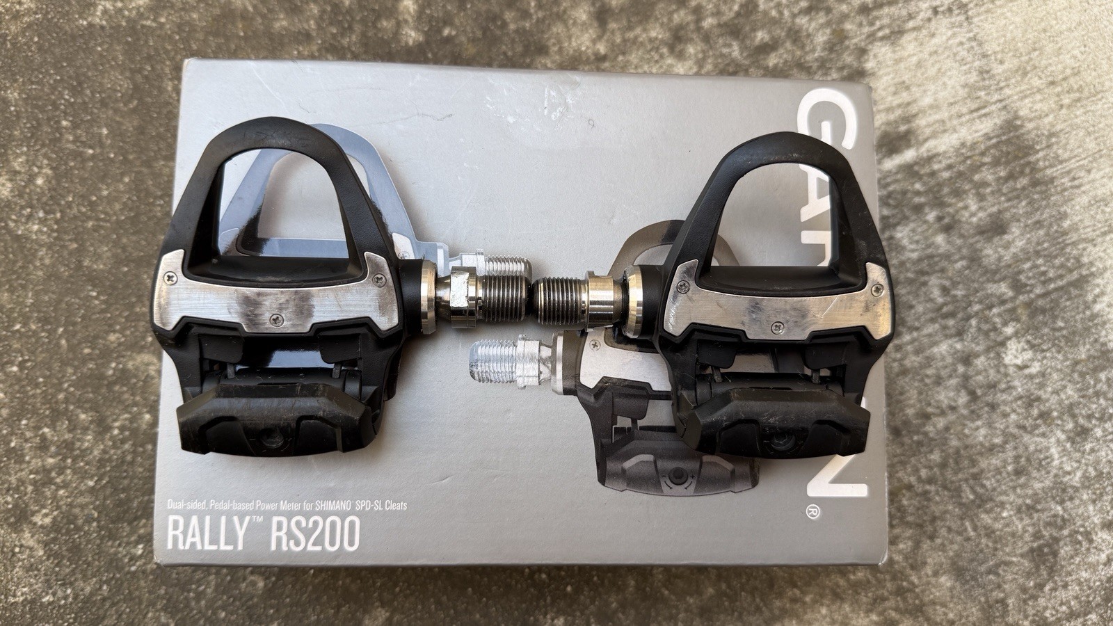 Garmin Rally RS200 power meter pedals
