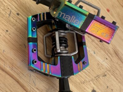 Crank Bros Mallet-E LS Clipless Pedals - Limited Edition Oil Slick Version