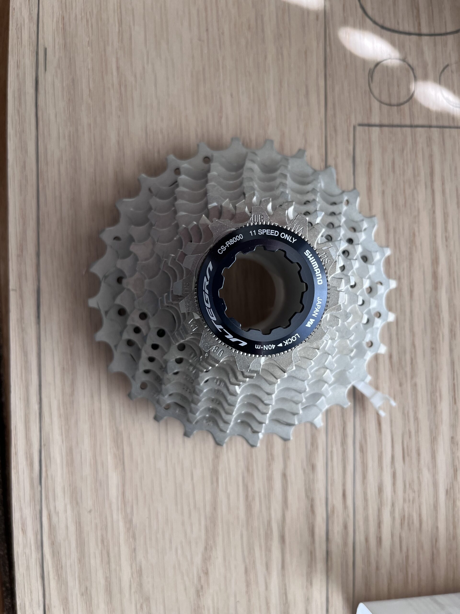 Shimano CS-R8000 11-speed cassette, 11-28